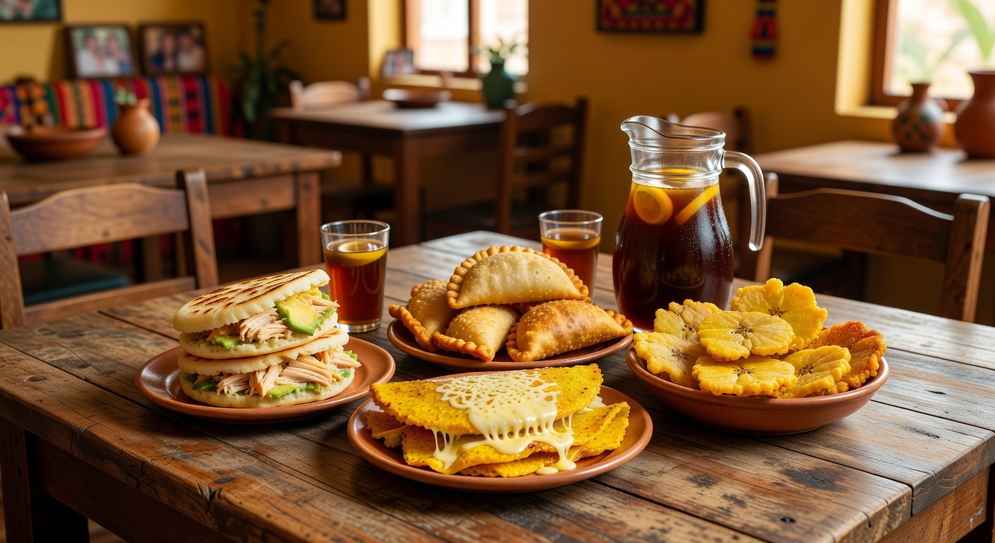 Cachapas venezolanas con queso de mano